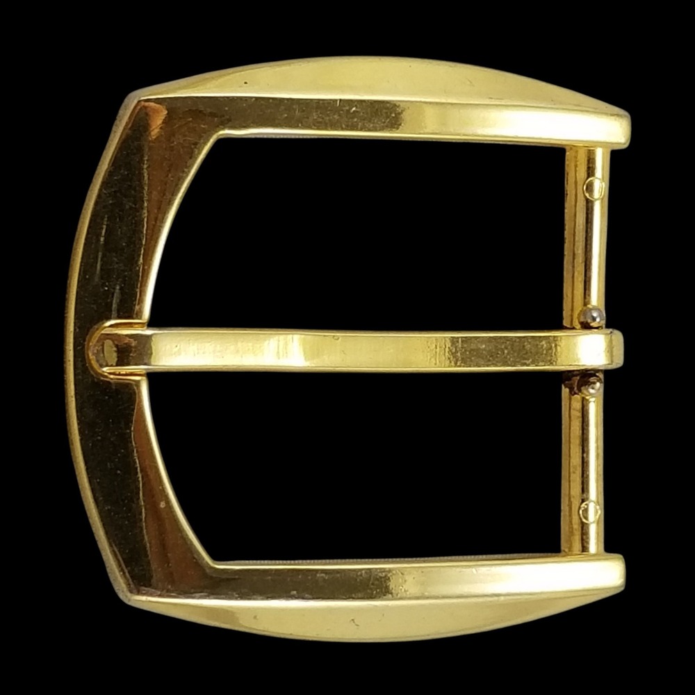 Vintage Gold Tone Belt Buckle Made in Spain Pin Buckle Single Prong‎